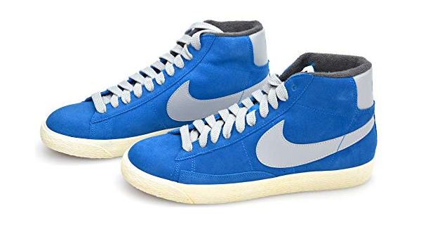 blazer high blue suede