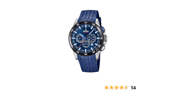 Festina Hommes Chronographe Quartz Montre avec Bracelet en Silicone F20353/3  : Amazon.fr: Montres
