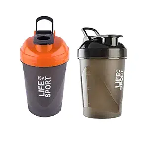 SV Enterprises Amazing Multi-Colour 500ml Bottle/Shaker Bottle/Protein Shaker/Sipper/Gym Bottle/Water Bottle Shaker Bottle for Both Mens/Womens/Boys/Girls Gym Bottle Combo Pack