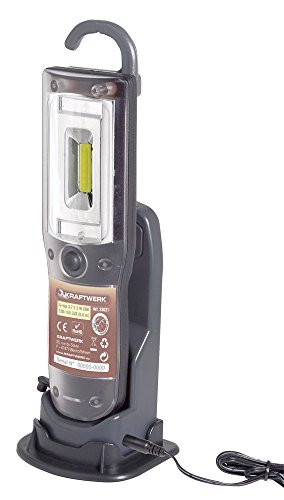 Kraftwerk 32021 COB-LED-Akku-Handlampe mit Tisch-/Wand-Ladestation