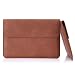 Produktbild MoKo Surface Book 13.5 Zoll Laptop Hülle - PU Leder Tasche Hülle Notebooktasche Schutzhülle Ledertasche Wallet Case Leather Sleeve Aktentasche mit Karten-Slot für Surface Book 13.5 Zoll, Braun