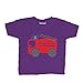 Inda-Bayi Baby-Toddler-Kids Cotton T Shirt - fire Engine Multicolour on Purple 2-3 Years
