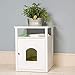 Produktbild Lords & Labradors - Katzenhaus aus Holz - geeignet für Katzentoilette - Weiß