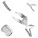 Toenail Clippers, Saxhorn Nail Clippers for Thick and Ingrown Toe Nail - Heavy Duty Nail Nipper and Cuticle Clippers - Stainless Steel