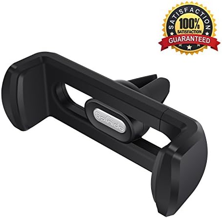 Car Phone Holder, Spinido® Car Mount Universal Air Vent Mount Holder Use with any Apple iPhone 8, 7 Plus, 6s, Samsung or Smartphone - (Black)