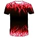 Produktbild Digitaldruck brennende Flamme 3DT Shirt Männer lose TX-8543 M