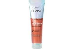 L'Oreal Paris Elvive Growth Booster Conditioner, Anti Hair Loss and Hair Thickening, with Aminexil, Nianimacide and Ginger Extract, Reduces Hair Loss, 150ml