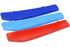 ontto Adesivo per griglia anteriore per radiatore, con fibbia, adatto per BMW 2018-2019, serie 5, G30, G38, accessorio per griglia anteriore, inserto per griglia per moto e sport