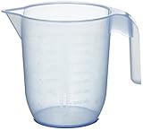 Capacidad: 1 litro. Zenker 0881150 - Vaso medidor de 1 L, plástico, Transparente, 17 x 12 x 13 cm