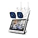 Price comparison product image Home Security Camera Systems Wireless with 1080P 12" Monitor and 2 pcs 2.0MP Wifi Indoor Outdoor Cameras,Night Vision,Motion detection,With 1T hard drive