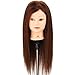 Neverland Professional Hairdressing 80% Real Hair 26" Training Mannequin Head Hairdresser Training Head With Clamp For College and Professional Use