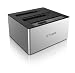 Produktbild Icy Box IB-121CL-6G 2-fach USB 3.0 Dockingstation für 2,5" (6,35 cm) und 3,5" (8,9 cm) SATA HDD/SSD, mit automatischer Klonfunktion