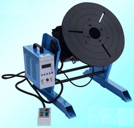Hanchen 300KG Electric Automatic Welding Positioner Heavy Duty Tilt Welding Table Rotary Turntable Welder Without Chuck CNC-300
