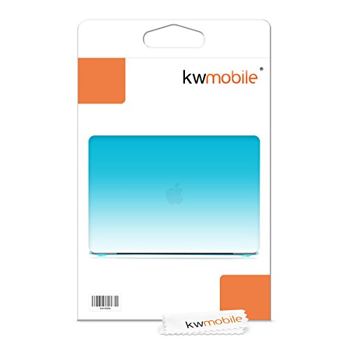 kwmobile Hardcase Laptop Hülle für Apple MacBook Pro Retina 13″ (ab Ende 2012) – Zwei Farben Design Hellblau Transparent dünne gummierte Schutzhülle Cover Case Tasche - 7
