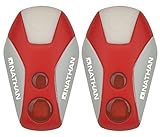 pulsar led uhr Hohe Leuchtkraft (6 Lumen) Pulsar Strobe Light : Clip on : lightweight : water resistant : LED : Fiery Red/Silver : 2 PACK by Nathan