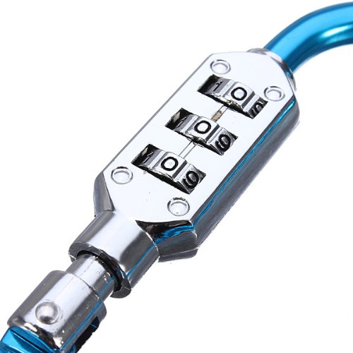 Juego de 1 candado de 3 dígitos bolsa de equipaje maleta código cerradura de combinación Seguridad S - Imagen 4