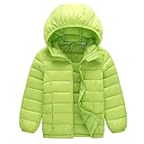 Kinder Junge Mädchen Ultraleichte Daunenjacke Mit Kapuze...