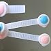 10X Child Infant Baby Safety Appliance Fridge Drawer Cupboard Cabinet Door Lengthened Lock Blue