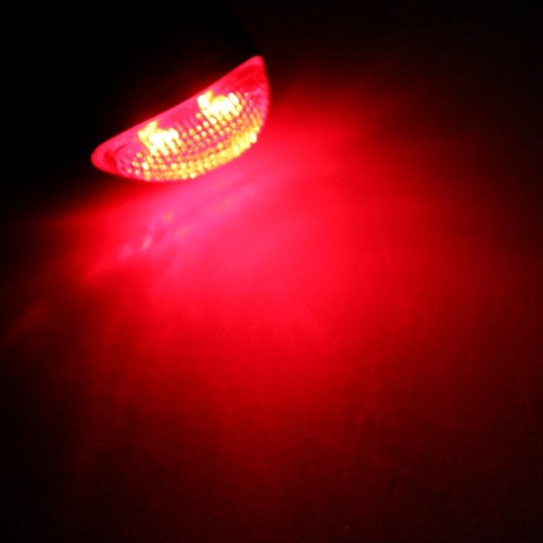 Solar Rückleuchte 2 LED Rücklicht Fahrrad Rücklampe Lichtfarbe: rot 3 Modi - 5