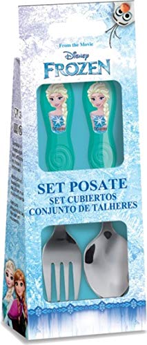 Preisvergleich Produktbild FROZEN DISNEY September Gabel und Löffel IN STEEL - 39218