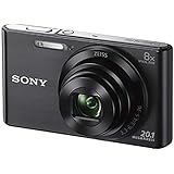 Sony DSCW830 Digital Compact Camera - Black (20.1MP, 8x Optical Zoom) 2.7 inch LCD