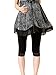 Liang Rou Maternity Elastane Adjust Waistband Cropped Leggings Color Black