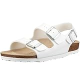 birkenstock milano blau Schnalle Birkenstock Classic Unisex-Erwachsene Milano Birko-Flor Sandalen, (Weiß), 39 EU