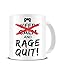 Produktbild Funky NE Ltd Keramik-Kaffeetasse mit Aufschrift Keep Calm and Rage Quit