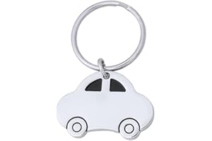 BigBuy Tech S1415482, Llavero Coche Unisex-Adult, Plata, 4.3 X 3 X 0.5 Cm