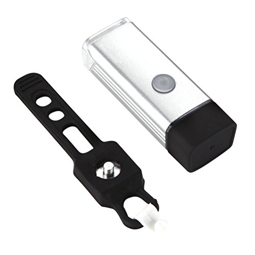 GVDV Fahrradlicht 180 lm Cree LED USB Wiederaufladbar IPX4 Wasserfest 4 Modie STVZO Zugelassen, Silber/Schwarz - 9