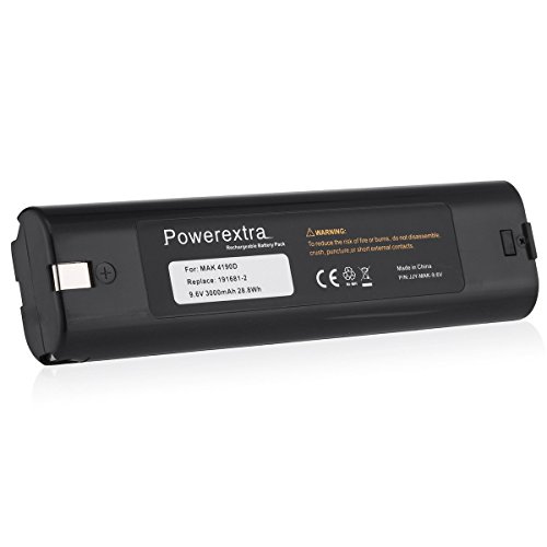 Powerextra 9,6v 3000mAh Akku Ersatzakku für Makita 9000, 4093D, 4093DW, 5090D, 5090DW, 6012HD, 6012HDL, 6094D, 6094DW, 6900D, 6900DW und andere Typen + Gratis Geschenk - 4