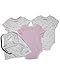 The Essential One - 3 Pack Baby Girl Balloon Bodysuits Vests- Pink - 0-3 Months - ESS136