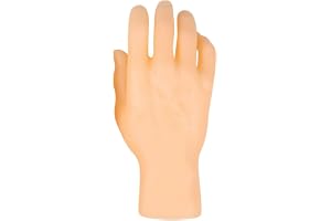 Unisex handmodell återanvändbar manikyr övningshänder och fingrar simulering handmodell rekvisita för visningsstativ, köpcentrum och smyckebutik, hudfärg, höger hand