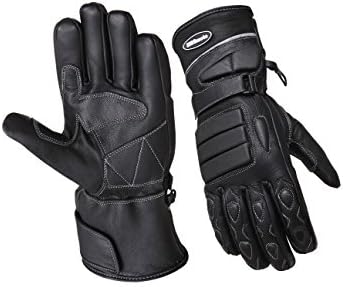 MBSmoto STORM LEAHTER WATERPROOF GLOVES BLACK Small