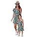 Produktbild QinMM Mama & Ich Frauen Baby Mädchen Schräge Schulter Rüschen Minikleid Familie Passender Kleidung 24 Mt-6 T (XL, Mutter)