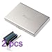 Produktbild VORCOOL Kreditkarteninhaber Silber Edelstahl RFID Blocking Protector für Männer Frauen mit 6 PVC Slots