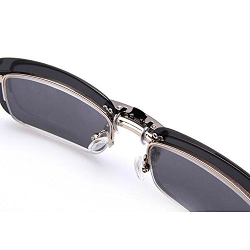 Zimo Polarisierte Unisex Sonnenbrille Clip Brillen Pol Aufsatz für Brillenträger UV400 - 3