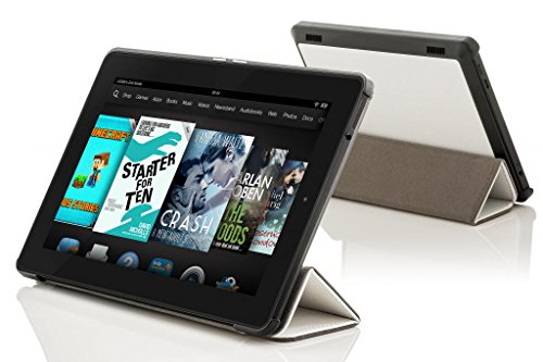 Forefront Cases® Neue Leder Hülle / Tasche / Case / Cover für Amazon Fire HD 6 Tablet (Oktober 2014) – Rundum-Geräteschutz und intelligente Auto-Sleep-Wake-Funktion mit 3-JAHRES-GARANTIE VON Forefront CASES – inkl. Eingabestift und Displayschutz - 2