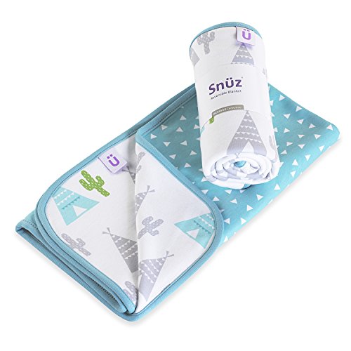 Snuz Reversible Baby Blanket - Rootin' Tootin' Cowboy Print