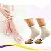 Dr. Pedi Heel Socks for Cracked Heels Moisturising Silicone Gel Protectors Socks (White)
