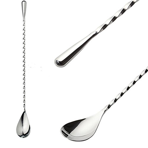 Annstory Edelstahl Cocktail-Stößel und Rührlöffel Set – 8 „Getränk Muddler Werkzeug & 12“ Löffel Barmixer Löffel für Mojito, Caipirinha & More, erstellen Flavour Verpackt Cocktails - 7