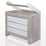 Wickelkommode Felix in der neuen Trendfarbe akaziengrau/ Sandton - 2