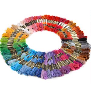 *Versand aus Deutschland*100 Docken Sticktwist Stickgarn 8m 6-fädig Multicolor farblich bunt Basteln