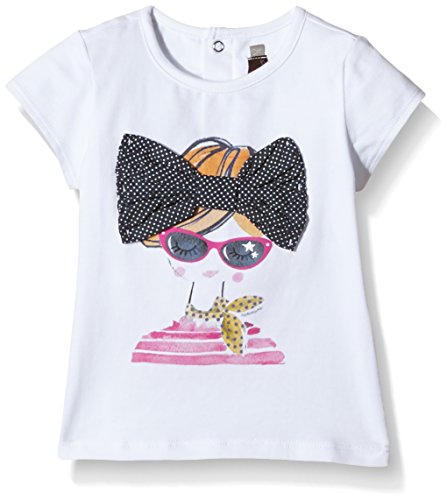 Catimini Baby Girls Short Sleeve T-Shirt -  White - 9-12 Months
