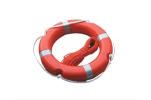CLICSON Clickson Kit Bouée Bateau Annulaire Homologué, Bouée de Sauvetage + Cimaise Flottante Réglable de 30 m