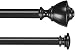 Produktbild AmazonBasics - Doppel-Vorhangstange, 2,54 cm, mit Urnen-Endstücke,  0,9 bis 1,83 m, Schwarz