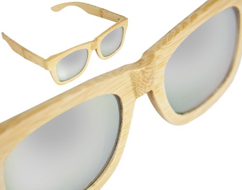Preisvergleich Produktbild Sylt 1927 Wayfarer Sonnenbrille Echtholz Silber verspiegelt