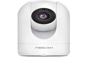 Foscam Kamera IP R4M 4MP Ultra HD IP, WLAN, 2,4 GHz/5 GHz, monitorowanie, AI, rozpoznawanie ludzkiego, widoczność w nocy, kompatybilna z Alexa, (P2P, ONVIF)