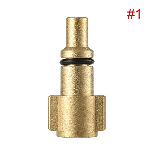 Preisvergleich Produktbild Mouchao Adapter für Autowaschanlage Spritzpistole Schneeschaum Lanze Seifenflasche Gun Adapter Golden für Lavor