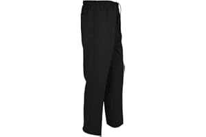 RIDDLED WITH STYLE Adults Elasticated Waist Smart Rugby Trousers Super Soft Plain Bottoms Mens Work Wear Comfortable Straight Leg Golf Pants